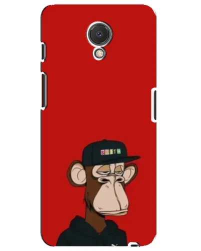 Чехол для Meizu M6s с картинкой «Bored Ape — красный фон»