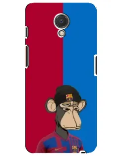 Чехол для Meizu M6s с картинкой «Bored Ape — фанат Барсы»