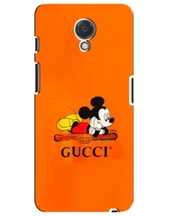 Чехол для Meizu M6s с картинкой «Микки Маус Gucci — оранж»