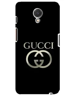 Чехол для Meizu M6s с картинкой «Gucci — золото на черном»