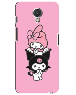 Чехол для Meizu M6s с картинкой «My Melody и Kuromi» Чехол для Meizu M6s с картинкой «My Melody и Kuromi»