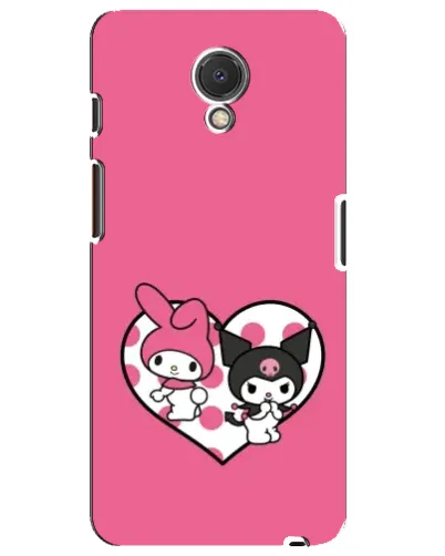 Чехол для Meizu M6s с картинкой «Kuromi и My Melody»