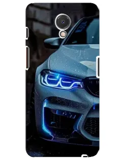 Чехол для Meizu M6s с картинкой «Взгляд BMW с синими фарами» Чехол для Meizu M6s с картинкой «Взгляд BMW с синими фарами»