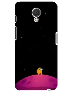 Чехол для Meizu M6s с картинкой «Одинокий герой на планете»
