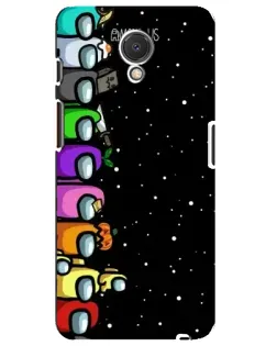 Чехол для Meizu M6s с картинкой «Команда Among Us» Чехол для Meizu M6s с картинкой «Команда Among Us»