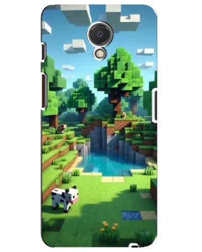 Чехол для Meizu M6s с картинкой «Minecraft летний день»