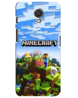 Чохол для Meizu M6s з картинкою «Minecraft класичний світ»