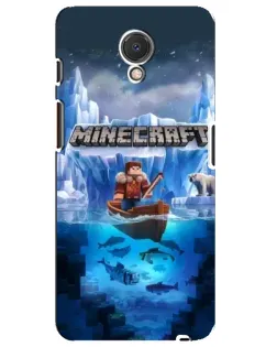 Чохол для Meizu M6s з картинкою «Minecraft льодянийсвіт»