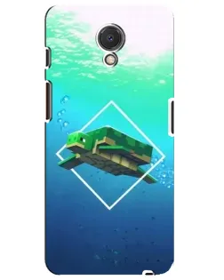 Чохол для Meizu M6s з картинкою «Черепаха Minecraft»