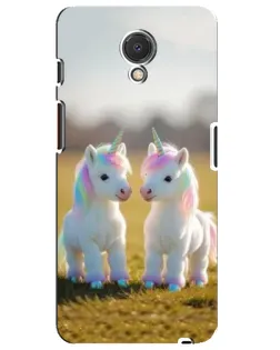 Чехол для Meizu M6s с картинкой «Пара единорогов»