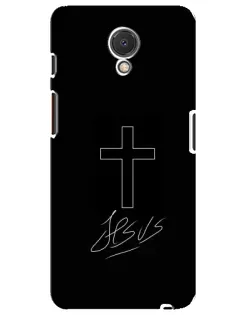 Чехол для Meizu M6s с картинкой «Графический крест Jesus» Чехол для Meizu M6s с картинкой «Графический крест Jesus»