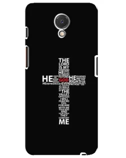Чехол для Meizu M6s с картинкой «Текстовый крест» Чехол для Meizu M6s с картинкой «Текстовый крест»