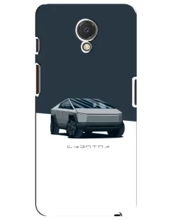 Чехол для Meizu M6s с картинкой «Серебристый Cybertruck Tesla»
