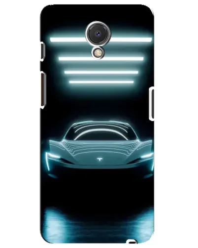 Чехол для Meizu M6s с картинкой «Tesla в неоне» Чехол для Meizu M6s с картинкой «Tesla в неоне»
