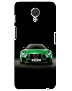 Чехол для Meizu M6s с картинкой «Mercedes — неоновый лого»