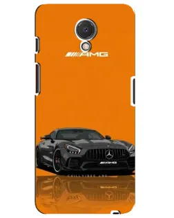 Чехол для Meizu M6s с картинкой «Оранжевый Mercedes AMG»