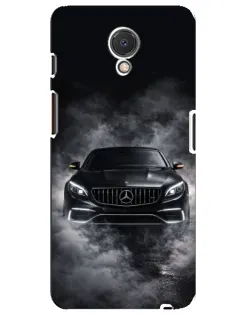 Чехол для Meizu M6s с картинкой «Mercedes в дыму»