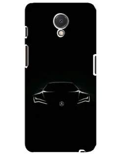 Чехол для Meizu M6s с картинкой «Mercedes — силуэт авто»
