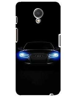 Чехол для Meizu M6s с картинкой «Audi в неоне»
