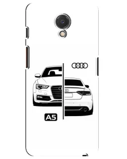 Чехол для Meizu M6s с картинкой «Audi — контрастный дизайн»