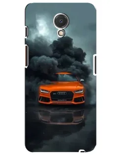 Чехол для Meizu M6s с картинкой «Audi в облаках дыма»