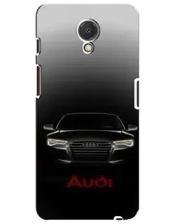 Чехол для Meizu M6s с картинкой «Audi — градиентный контур»