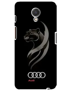 Чехол для Meizu M6s с картинкой «Графика — пантера и Audi»