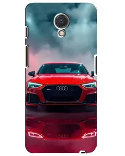 Чехол для Meizu M6s с картинкой «Audi RS — красный стиль»