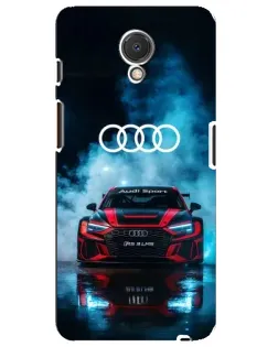 Чехол для Meizu M6s с картинкой «Audi Sport — неон»