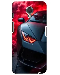 Чехол для Meizu M6s с картинкой «Lamborghini красное сияние» Чехол для Meizu M6s с картинкой «Lamborghini красное сияние»