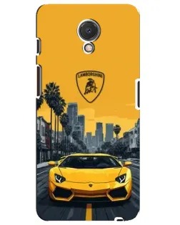 Чехол для Meizu M6s с картинкой «Желтый Lamborghini город» Чехол для Meizu M6s с картинкой «Желтый Lamborghini город»