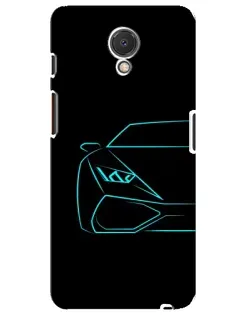 Чехол для Meizu M6s с картинкой «Голубой силуэт Lamborghini» Чехол для Meizu M6s с картинкой «Голубой силуэт Lamborghini»