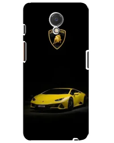 Чехол для Meizu M6s с картинкой «Lamborghini желтый акцент»