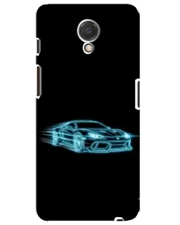 Чехол для Meizu M6s с картинкой «Неоновый контур Lamborghini» Чехол для Meizu M6s с картинкой «Неоновый контур Lamborghini»