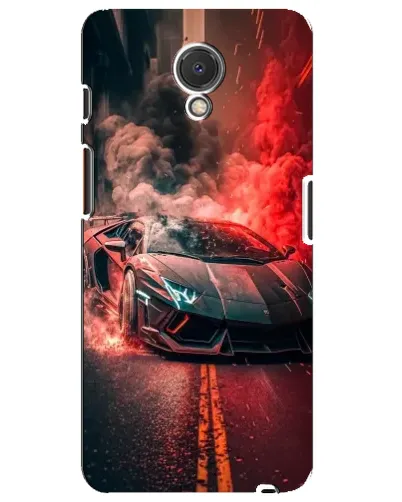 Чехол для Meizu M6s с картинкой «Lamborghini красный дым»