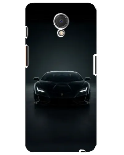 Чехол для Meizu M6s с картинкой «Черный Lamborghini Aventador»