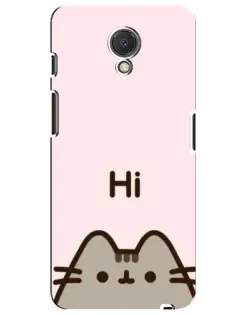 Чохол для Meizu M6s з картинкою «Пушин каже Hi» Чохол для Meizu M6s з картинкою «Пушин каже Hi»