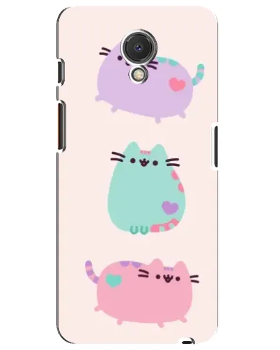 Чехол для Meizu M6s с картинкой «Pusheen трио»