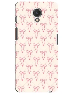 Чехол для Meizu M6s с картинкой «Розовые бантики Coquette»