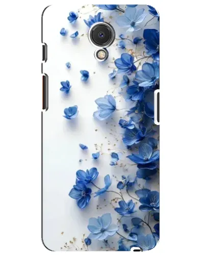 Чехол для Meizu M6s с картинкой «Голубой цветочный каскад»