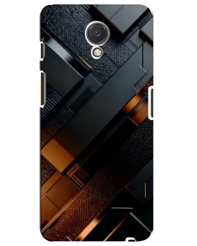 Чехол для Meizu M6s с картинкой «Черные геометрические блоки» Чехол для Meizu M6s с картинкой «Черные геометрические блоки»