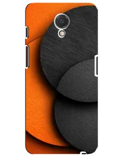 Чехол для Meizu M6s с картинкой «Геометрия оранжевых кругов»