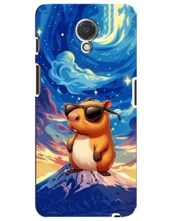 Чехол для Meizu M6s с картинкой «Капибара Ван Гога»