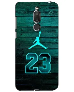 Чехол для Meizu M6T (Meilan 6T) с картинкой «Jordan Cyan 23»