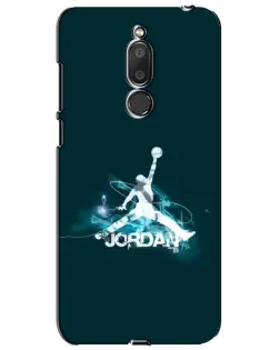 Чехол для Meizu M6T (Meilan 6T) с картинкой «Jordan Blue Fire»