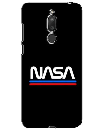 Чехол для Meizu M6T (Meilan 6T) с картинкой «NASA — классика Red Blue»
