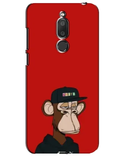 Чехол для Meizu M6T (Meilan 6T) с картинкой «Bored Ape — красный фон»