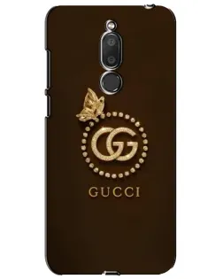 Чехол для Meizu M6T (Meilan 6T) с картинкой «Gucci — золотая бабочка»