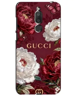 Чехол для Meizu M6T (Meilan 6T) с картинкой «Gucci — бордовые розы»