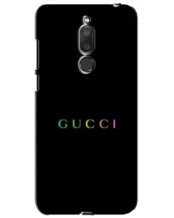 Чехол для Meizu M6T (Meilan 6T) с картинкой «Gucci — неоновый минимализм»
